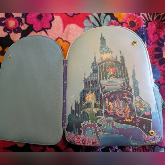 Disney Loungefly The Little Mermaid Mini Backpack - Picture 13 of 16